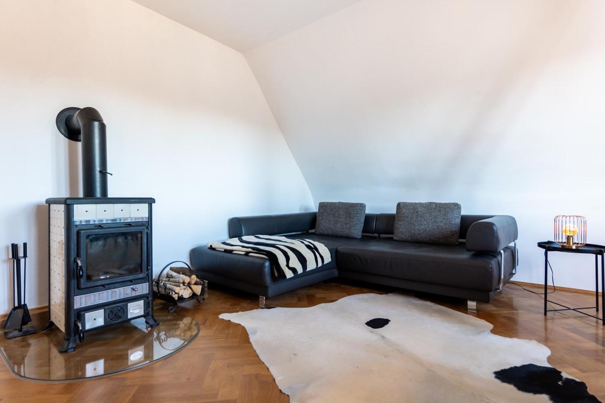 Apartment Doppelhaus- Schleussig , Moderner Altbau Dachetage Mit 2 Schlafzimmern Und Separatem Zusatzzimmer , Parkplatz - Balkon - Kamin - Eicheparkett - Arbeitsplatz Leipzig