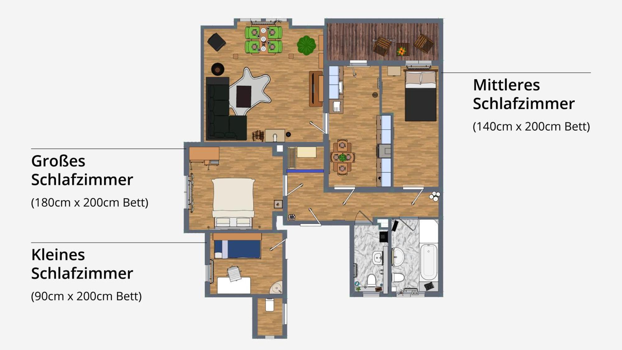 Apartment Doppelhaus- Schleussig , Moderner Altbau Dachetage Mit 2 Schlafzimmern Und Separatem Zusatzzimmer , Parkplatz - Balkon - Kamin - Eicheparkett - Arbeitsplatz Leipzig